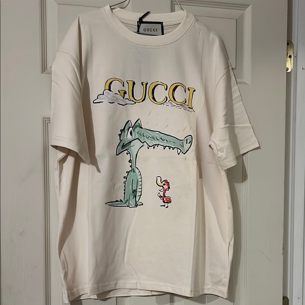Gucci Cream Graphic T-Shirt